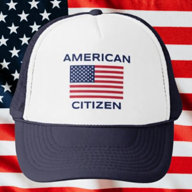American Citizen Bold USA flagga Truckerkeps (Skapare uppladdad)
