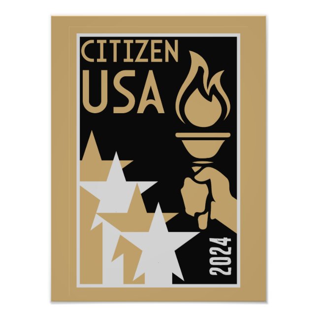 American Citizenship Gifts Fototryck (Framsidan)