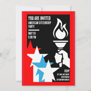 American Citizenship Gifts Inbjudningar