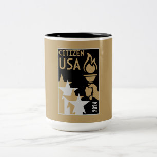 American Citizenship Gifts Två-Tonad Mugg