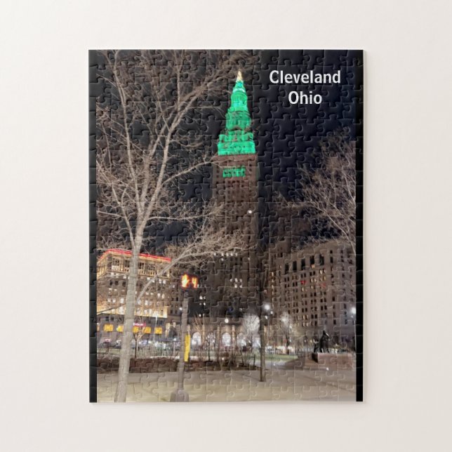 AMERICAN CITY CLEVELAND OHIO JIGSAW PUZZLE PUSSEL (Vertikal)