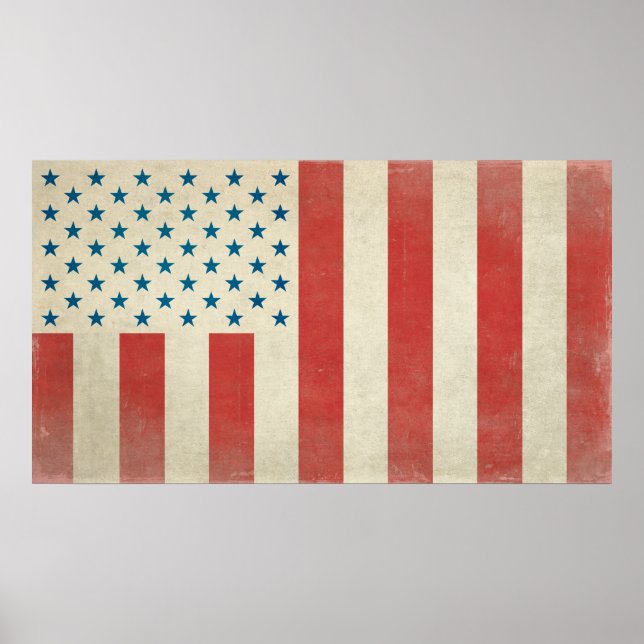 American Civil Flagga of Peace Print Poster (Framsidan)