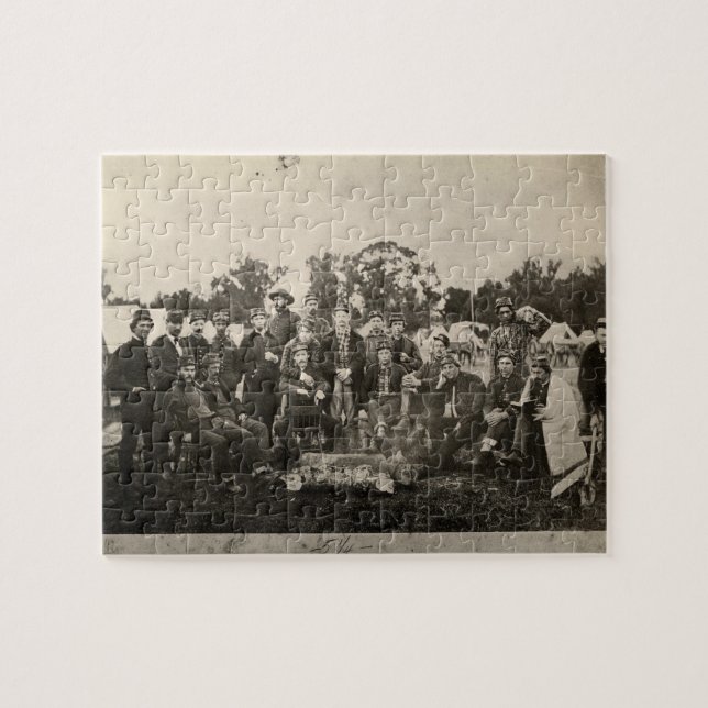 American Civil Krig Battalion Washington Artillery Pussel (Horisontell)