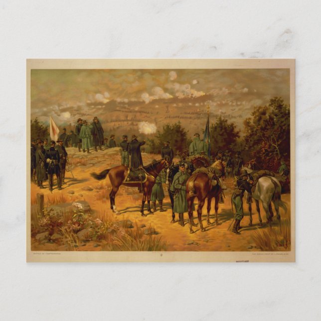 American Civil Krig Battle of Chattanooga Vykort (Framsida)