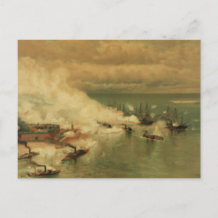 "American Civil Krig" Battle of Mobile Bay by L Pr Vykort