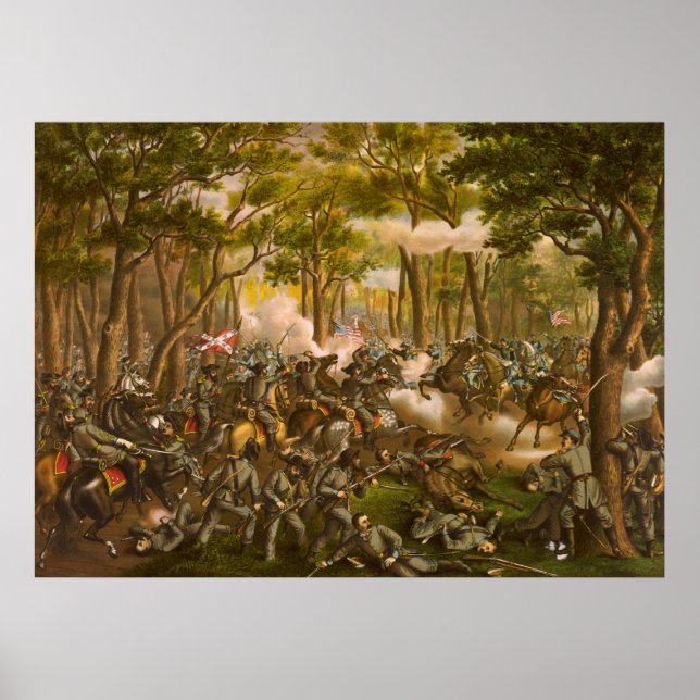 American Civil Krig Battle of the Wilderness Poster (Framsidan)