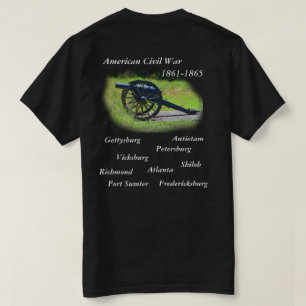 American Civil Krig Black T-shirt