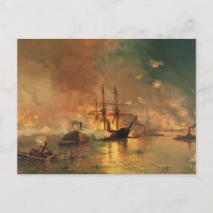 American Civil Krig Capture of New Orleans Vykort