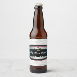 American Classic Beer Label Black Ölflaska Etikett