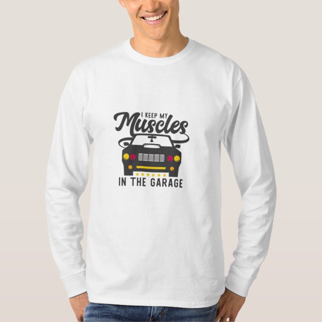 American Classic Car V8 T-Shirt (Framsida)