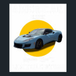 american classic genuine quality limited edition L Poster<br><div class="desc">A vintage classic car poster perfect for decorating your home,  garage,  office,  or studio. This retro automotive artwork is ideal for car enthusiasts,  collectors,  and anyone who appreciates timeless classic car culture.</div>