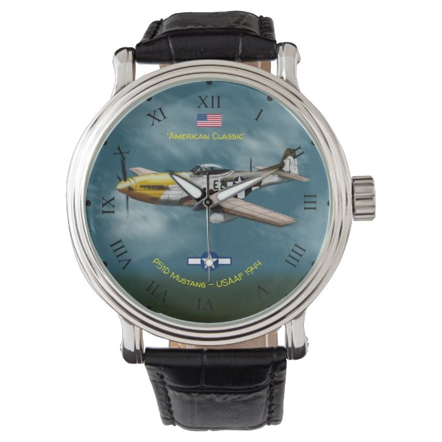 American Classic P51D Mustang Armbandsur (Framsida)