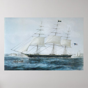 American Clipper Frakt Nightingale i New York Poster