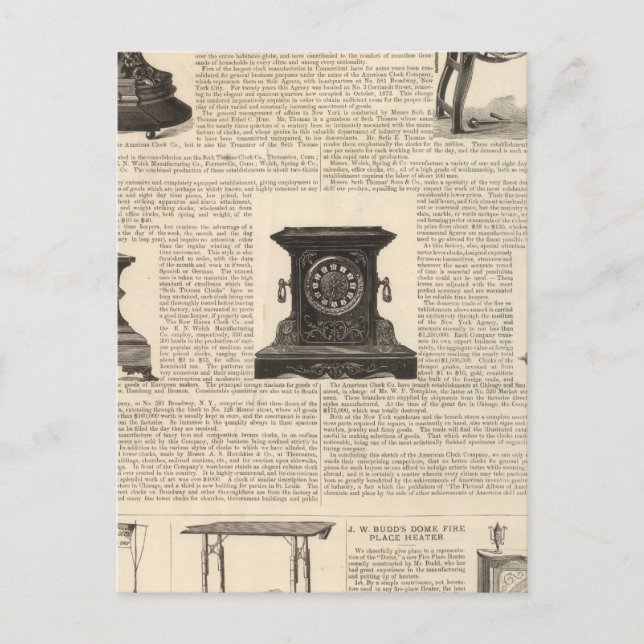 American Clock Company Vykort (Framsida)