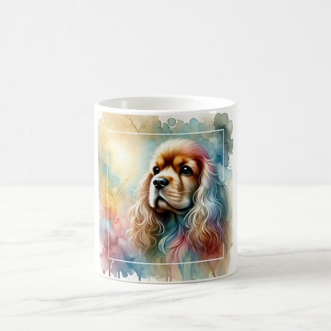 American Cocker Spaniel Dog 070824AREF137 - Waterc Kaffemugg (Center)