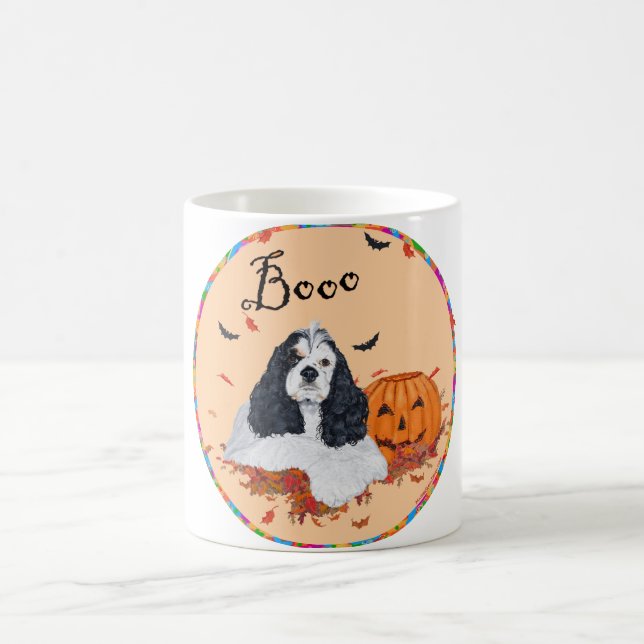 American Cocker Spaniel Halloween Kaffemugg (Center)