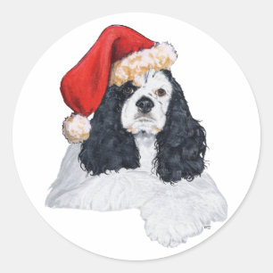 American Cocker Spaniel Jul Runt Klistermärke