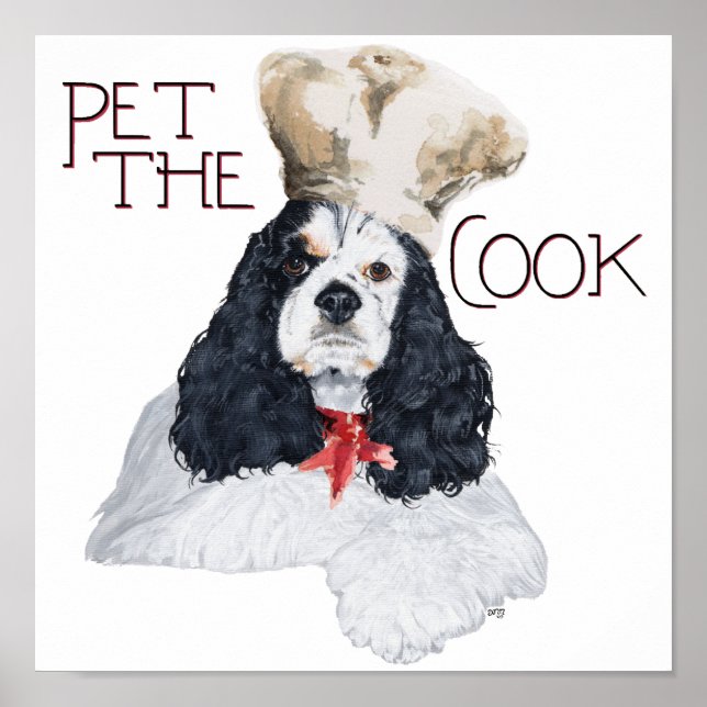 American Cocker Spaniel Kock Poster (Framsidan)