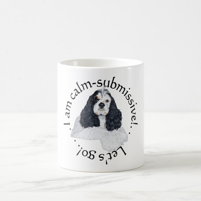 American Cocker Spaniel Lugn Undergiven Kaffemugg (Center)