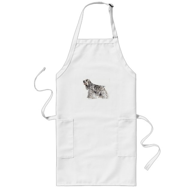 American Cocker Spansk Apron Långt Förkläde (Framsidan)