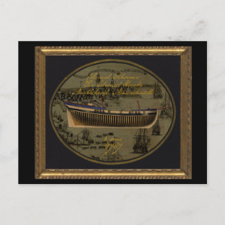 American Colonial Schooner Sir Edward Hawke Helg Vykort