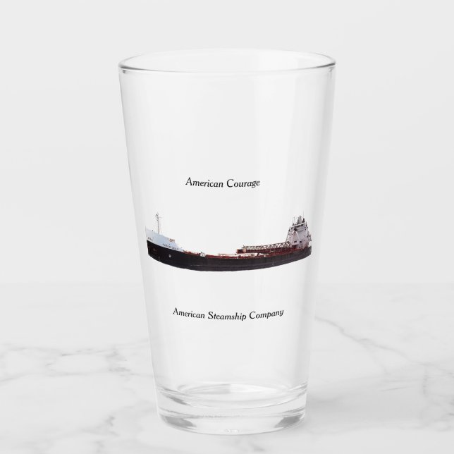 American Courage glass Glaskopp (Framsida)