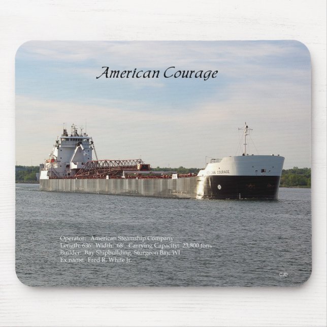 American Courage mousepad Musmatta (Framsidan)
