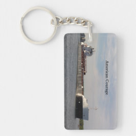 American Courage Rectangle nyckelring