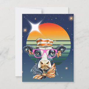 American Cow Vykort