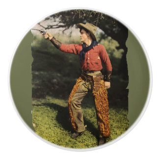 American Cowboy Gunslinger Drawer Drwer Knopp