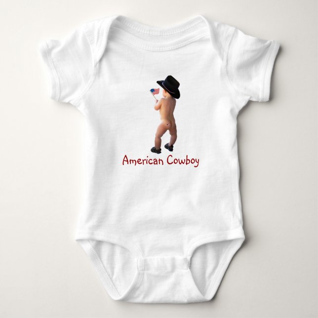 American Cowboy Infant Creeper T-shirt (Framsida)