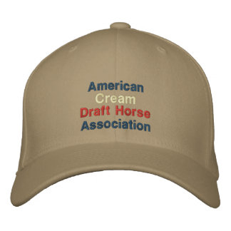 American, Cream Draft Horse Association Cap Broderad Keps