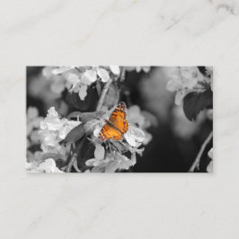 American Dam Butterfly On Blommar Affärskort Visitkort