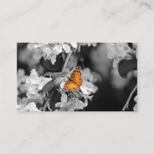 American Dam Butterfly On Blommar Affärskort Visitkort