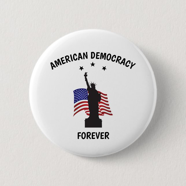 American Democracy Forever med Flagga Knapp (Framsida)