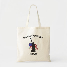 American Democracy Forever med Flagga Tygkasse