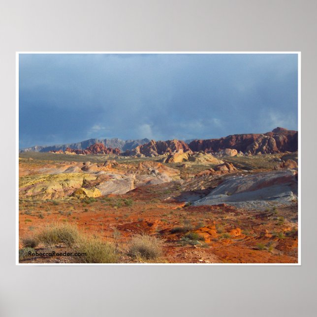 American Desert Landscapes: Fire-dalen #3 Poster (Framsidan)