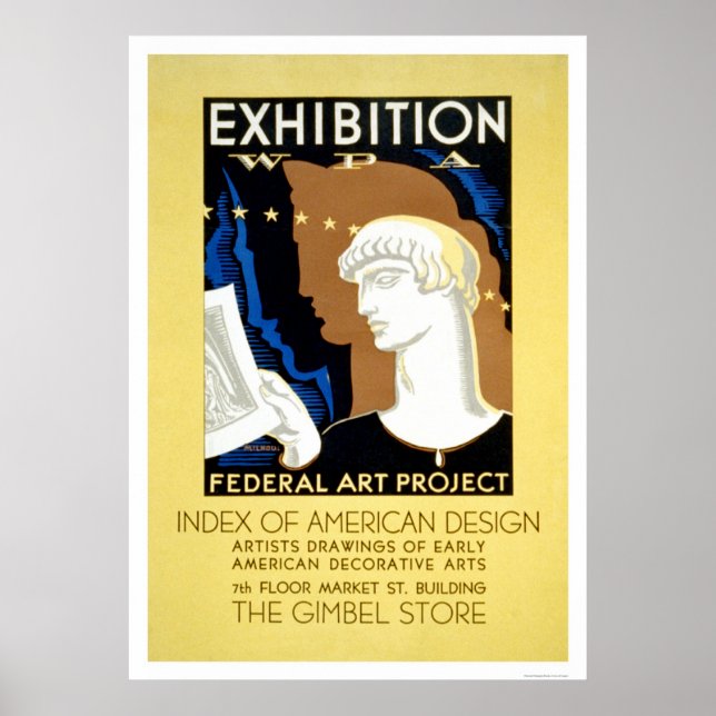 American Design 1936 WPA Poster (Framsidan)