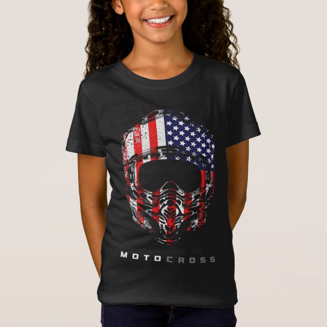 American Dirt Bike Motocross Apparel - Motocross D T Shirt (Framsida)