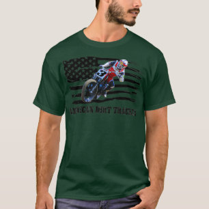 American Dirt Tracker Flat Track Racer Dirt Manar T Shirt