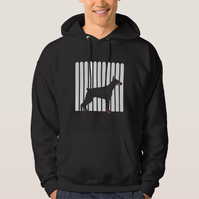 American Doberman 21 Hoodie (Framsida)
