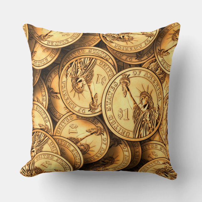 American Dollar Coin Kudde (Framsida)