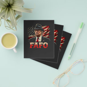 American Donald Trump FAFO USA flagga Patriotic Flygblad