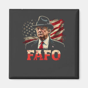 American Donald Trump FAFO USA flagga Patriotic Magnet