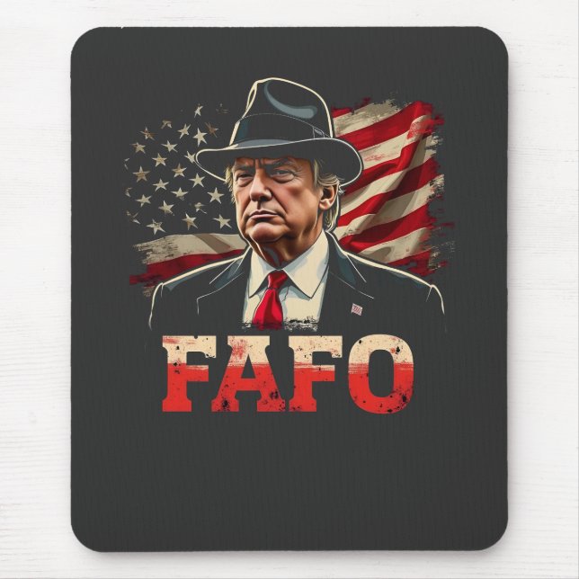American Donald Trump FAFO USA flagga Patriotic Musmatta (Framsidan)