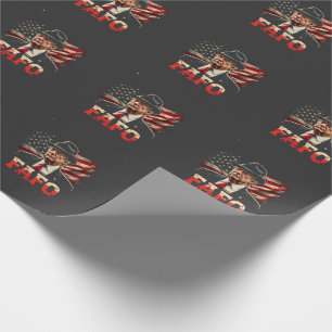 American Donald Trump FAFO USA flagga Patriotic Presentpapper