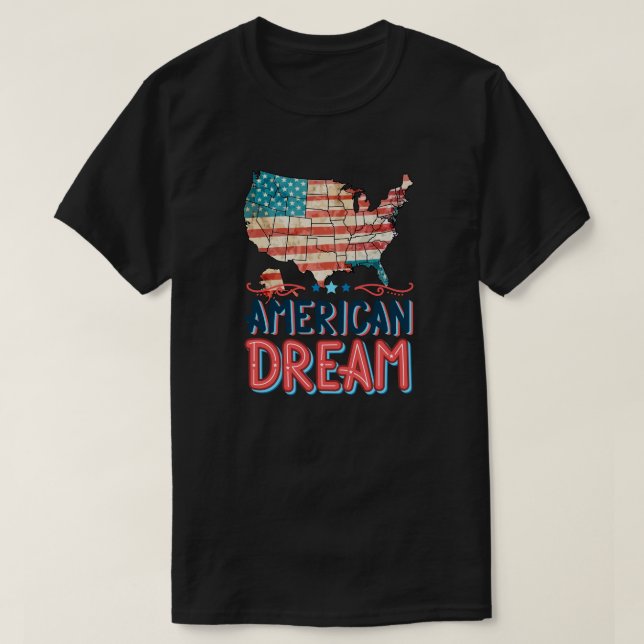 American Dream Perfect for patriots T Shirt (Design framsida)