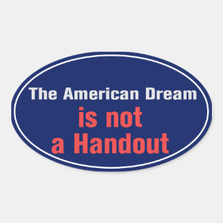 American Dream Sticker Ovalt Klistermärke