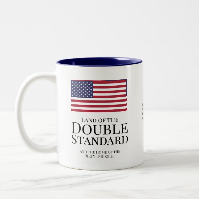 American Dubbla Standard Två-Tonad Mugg (Vänster)