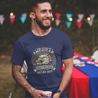 American Eagle 250 Years Independence Anniversary  T Shirt